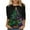Army Green, variant on Christmas Shirts for Women 2025 Sparkly Christmas Tree Shirt Womens 3/4 Sleeve Tops and Blouses Casual Round Neck T-Shirt Dressy Fashion Tops