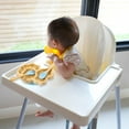thumbnail image 5 of Bamboo Dinnerware Toddler Feeding Supplies Baby Plates with Suction Kids Grid Child, 5 of 6