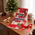 thumbnail image 6 of Christmas Red Envelopes with 6 Cash Slots,Holiday Money Card Holder with Gift Box for Santa Exchange Teacher Kids Gift, 6 of 8