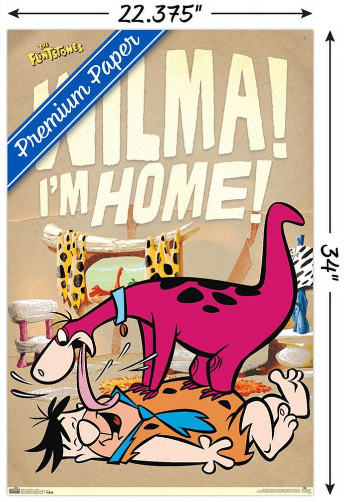The Flintstones - Home Wall Poster with Pushpins, 22.375" x 34"
