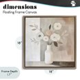 thumbnail image 4 of Stupell Industries Contemporary Minimalist Muted Flower Vase Brown Floating Frame Canvas Art, 18 x 18, by Heidi Kuntz, 4 of 8
