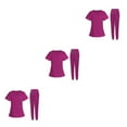 thumbnail image 3 of Guardoinrt Ensemble de Vêtements Médicaux pour Femme Infirmière Col en v Manches Courtes Lavables en Machine Rose Rouge G 3ensemble, 3 of 6