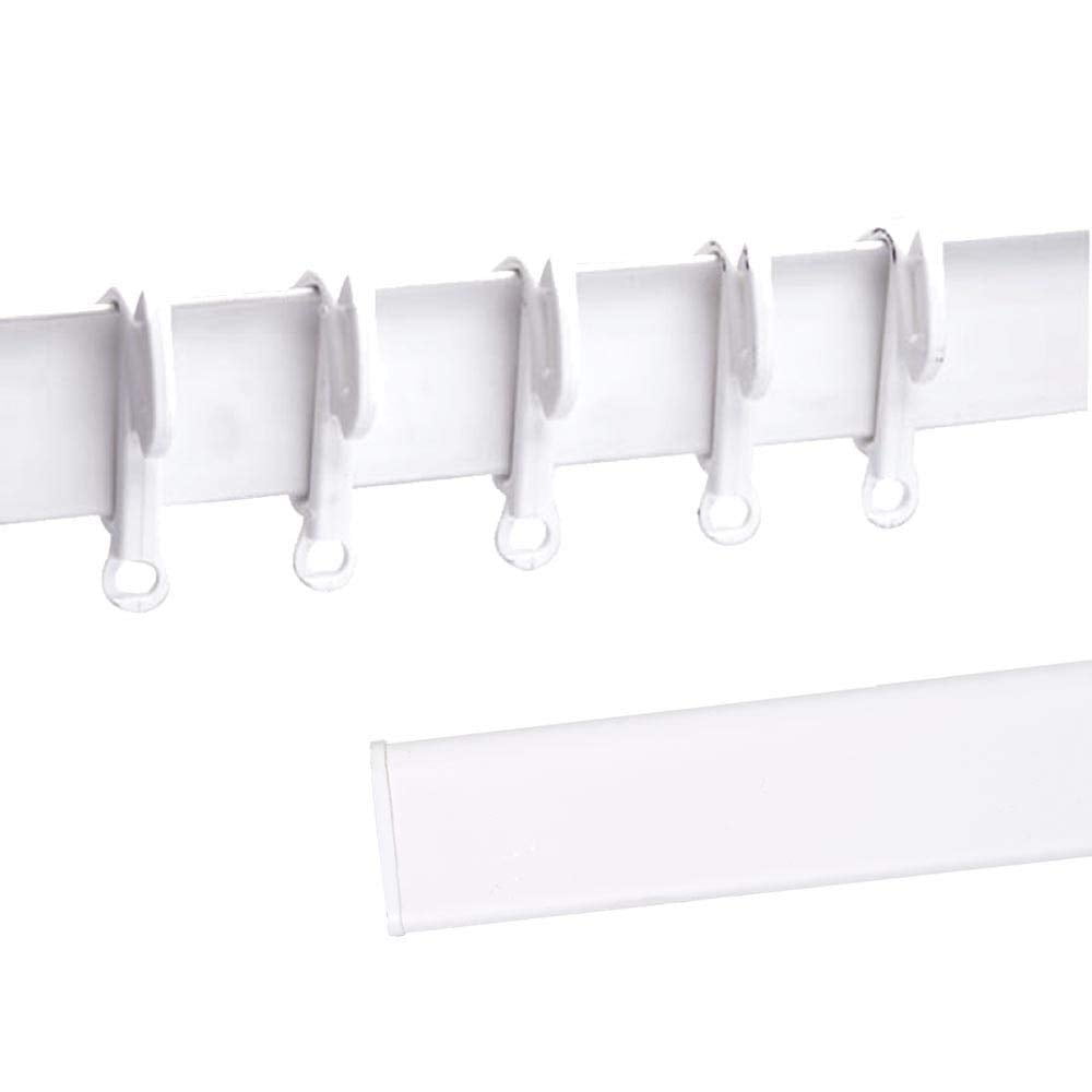 Reactionnx 50Pcs Window Curtain Valance Clips, Plastic Adjustable Depth