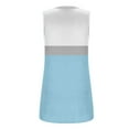 thumbnail image 5 of ALLLIST Womens Spring Tops Blue Pleated Sleeveless Geometric Square Neckline Tank Tops Women's Tank Tops XL, 5 of 5