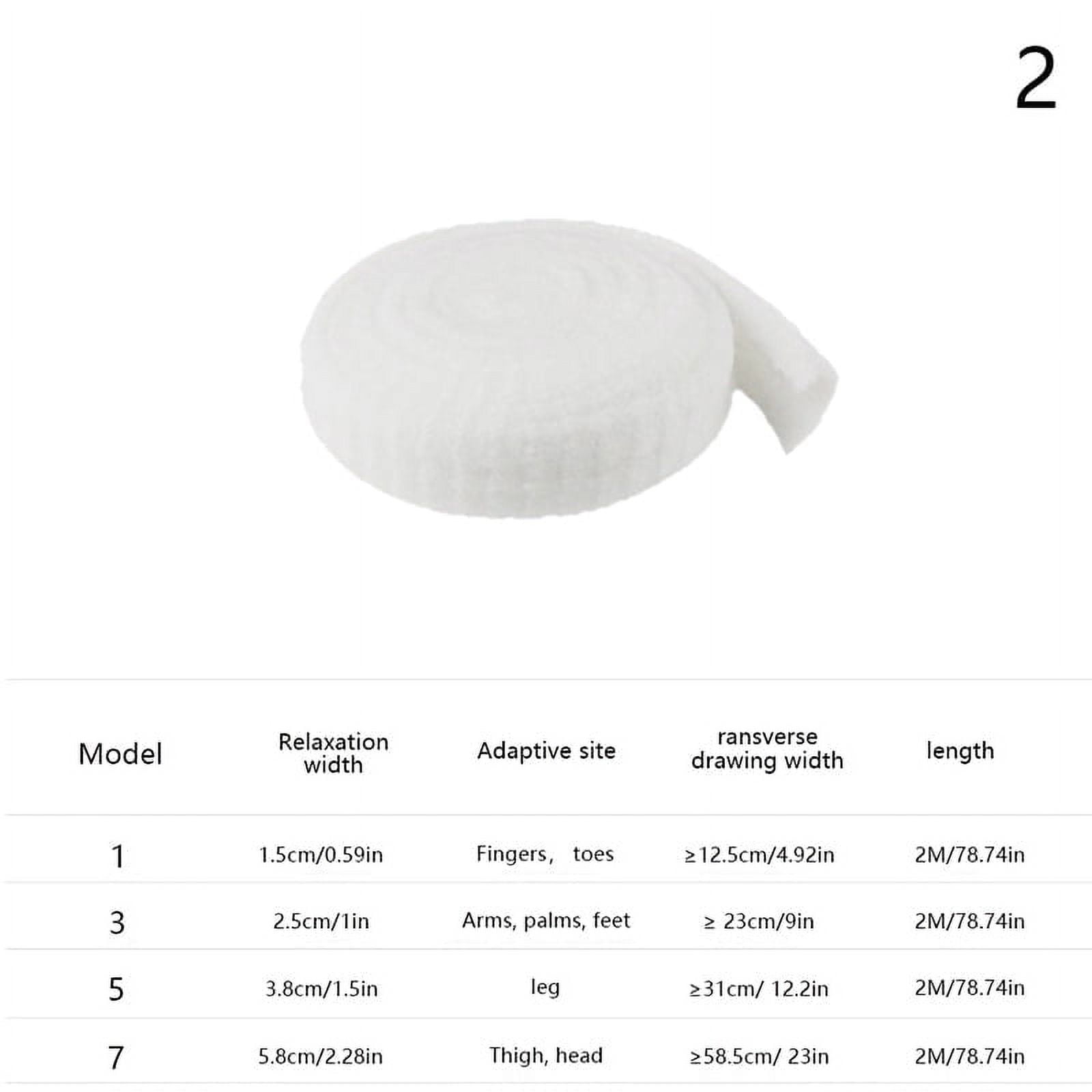 2M/Roll Elastic Net Wound Dressing Bandage Stretchable Medical Nursing Emergency Aid Gauze for Head Elbow Ankle Knee Injuries