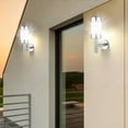 thumbnail image 2 of 2Pcs Stainless Steel LED Solar Power Wall Mount Light Outdoor Garden Yard Sensor Lamp, 2 of 5