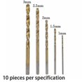 thumbnail image 4 of Mini Round Shank Drill Bit Set Small Precision Hss Twist Drill Steel(50pcs), 4 of 5