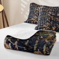 thumbnail image 4 of Erosebridal Navy Rustic Branch Quilt Full for Women Men, Camo Plant Print Full Bedspread Sets, 3pcs, 4 of 7