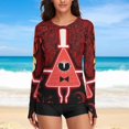 thumbnail image 6 of Gravity Falls Women's Sunscreen Shirt Long Sleeve Workout Tops Crewneck Soft Comfy Tees Casual T-Shirt XL, 6 of 7