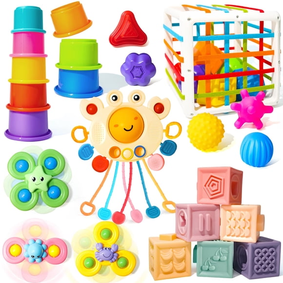 Montessori Toys Smallzi 6 en 1 para bebés de 0 a 6 a 12 meses