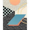 thumbnail image 2 of Barnes, Victoria 15x18 White Modern Wood Framed Museum Art Print Titled - Modern Memphis II, 2 of 4