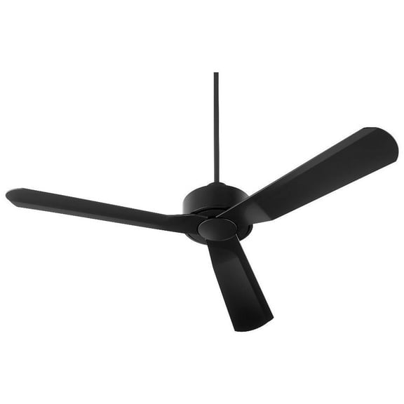 56 inch 3 Blade Indoor Ceiling Fan-Noir Finish Bailey Street Home 766-Bel-4591220
