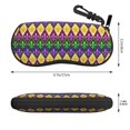 thumbnail image 3 of Zufioo Mardi Gras4 Print Sunglasses Case Tactical Zipper Sunglasses Carrying Case for Men Women, 3 of 6