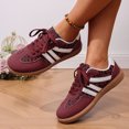 thumbnail image 3 of Rokment Women's Vintage Leopard Running Skate Shoes Comfortable Casual Color Block Lace up Low Top Walking Flat Tennis Sneakers Outdoor Athletic Trainers, 3 of 7