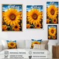 thumbnail image 4 of Designart "Dancing Among Yellow Sunflowers III" Floral & Botanical Wall Art Print, 4 of 5