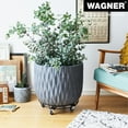thumbnail image 4 of Wagner 15" Black Round Steel Wire Plant Caddy – Durable, Powder-Coated, 220 lbs Capacity, 4 of 7