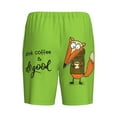 thumbnail image 5 of Naloa Drink Coffee And Do Good Men's Short Pajama Pants, Lounge Comfort Shorts with Elasticized Waistband and Side Pockets - Small, 5 of 9