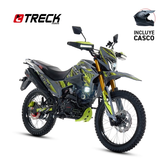 Motocicleta Doble Proposito TRECK TIGERCAT 300 2026 Gris/Verde