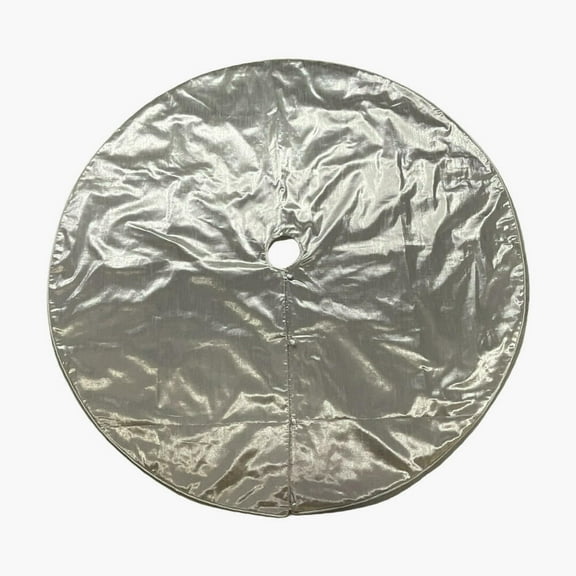 60" Silver Metallic Tree Skirt