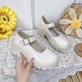 thumbnail image 2 of Women Platform Mary Jane Shoes Chunky Heel Round Toe Buckle Strap Casual Dress Shoes, 2 of 4