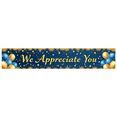thumbnail image 3 of Blue Gold White Balloon Decorated Appreciation Banner Background, Party Supplies for Thank You Events Appreciation Parties Customer Appreciation Functions and Employee Recognition Celebrations, 3 of 8