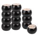 thumbnail image 1 of 12x Patas de repuesto para muebles de madera maciza negra de 80 x 50 mm para sofá cama, 1 of 2