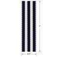 thumbnail image 3 of Taffy Stripe Grosgrain Ribbon, Navy Blue & Wide White Stripes, 5/8" x 3 Yards by Gwen Studios, 3 of 4