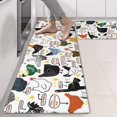 thumbnail image 2 of Kitchen Rugs Sets Of 2,White Chicken Breed Pattern Anti Fatigue Kitchen Mat Rugs Non Slip Washable,Decorative Kitchen Floor Mats for Kitchen,Sink,Laundry,17"X47", 2 of 5
