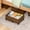 Walnut, variant on Wood Under Bed Storage Containers Underbed Organizer with Wheels Sturdy Wood Rolling Under Bed Shoe Storage Organizer 2 Packs (Nature, Large)