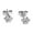 Silver, variant on Pawfect Mini Paw Print Stud Earrings