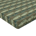 thumbnail image 4 of Ambesonne Jungle Fitted Sheet, Tropical Atmosphere Forest, King Size, Sage Green Slate Blue, 4 of 5