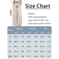 thumbnail image 7 of FEOYA Women's Wide Leg Pants Casual Palazzo Pants with Pockets High Waist Flared Trousers Loose Drawstring Pants Elastic Waist Casual Spring Summer L, 7 of 7