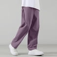 thumbnail image 2 of Fesfesfes Girls Casual Loose Cargo Pants,High Elastic Waist Full Length Wide Leg Pants,Multi-pocket Trendy Trousers for School Outdoor,Versatile Bottoms for Kids 5-16 Years, 2 of 8