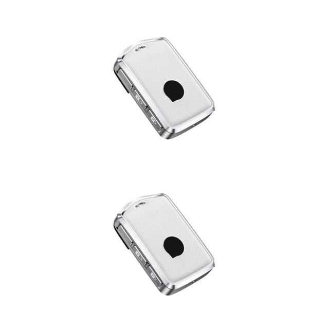 Speravity Estuche de cuero para llave de 3 botones para automóvil Protector de cubierta para llaves de vehículo Automóvil Blanco Caso 2piezas