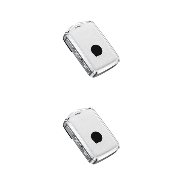 Speravity Funda de cuero para llave de coche, funda protectora desmontable para llaves de vehículo, accesorios de modificación, reemplazo para Blanco Caso 2piezas