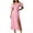 Pink, variant on Jinhomg Wedding Guest Dresses for Women Elegant off Shoulder Maxi Dress Dressy Casual Puff Sleeve Lace Up Split Dresses Cocktail Party Outfit Black XXL
