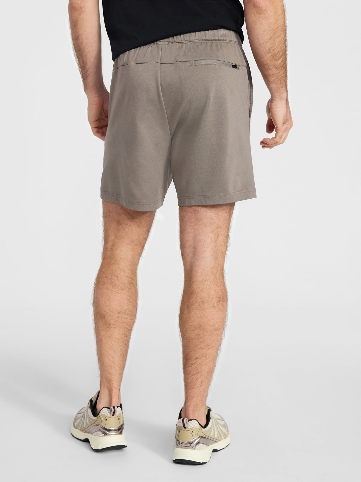 Athletic Works Men's and Big Men's Ponte Shorts, 7'' Inseam, Sizes XS-5XL