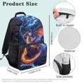 thumbnail image 7 of Uorisanigo Lightning Dragon School Backpack for Kids 5-12, 17 Inch Lightweight Bookbag with Side Water Bottle Holders, for Preschool Kindergarten and Back to School, 7 of 7