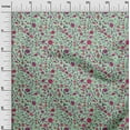 thumbnail image 3 of oneOone Cotton Poplin Mint Green Fabric Asian Suzani Sewing Craft Projects Fabric Prints By Yard 56 Inch Wide, 3 of 5