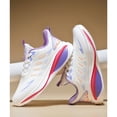 thumbnail image 5 of CANEMON Men's Lightweight Breathable Lace-Up Walking Sneakers, White/Purple, Size 5, 5 of 8