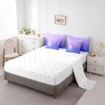 thumbnail image 3 of YST Ombre Bed Sheets Set,Purple Gradient Bed In A Bag For Kids Girls,Christmas Day King Comforter Set 7 Piece,Xmas Snowflake Tree Bed Set,Winter Snow Bedding Comforter Sets,With 2 Pillowcase, 3 of 4