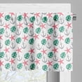 thumbnail image 5 of Ambesonne Anchors Valance & Curtain, Tropical Monstera Print, 55"x24", Pastel Pink Sea Green, 5 of 7