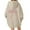 Beige, variant on Puliio Women's Hoodie Bow Print Long Sleeve Casual Drawstring Hooded Sweatshirt Fall Winter Loose Comfy Trendy Pullover Tops With Pockets
