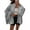 Gray, variant on Women's Chunky Knit Oversized Cardigan - Button Front Coat with Lantern Sleeves for Fall/ Winter Cozy Outerwear