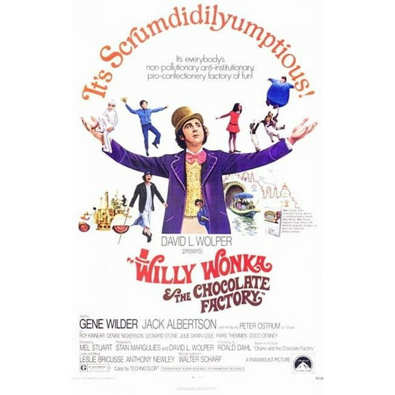 Pop Culture Graphics MOVEC3889 Willy Wonka & The Chocolate Factory Movie Poster, 11 x 17