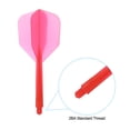 thumbnail image 4 of Unique Bargains Integrated Dart Shaft and Flights, 15 Pack 2BA Thread Plastic Dart Flights, Red, 4 of 5