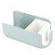thumbnail image 2 of Soporte para secador de pelo montado en la pared, estante de almacenamiento, organizador, estante de baño, verde + blanco, 2 of 8