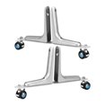 thumbnail image 2 of 2 uds soporte para separador de pies aleación de aluminio para Estilo C Zulema Soporte para separador de ambientes, 2 of 7