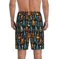 thumbnail image 4 of Lsque Colorful Guitar Mens Sleep Pajama Shorts,Short Pajama Pants, Cotton Ultra-Soft Knit-XX-Large, 4 of 9