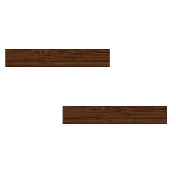 kjfeif 2PCS Wood Grain Floor Stickers Home Pvc Tile Stickers Adhesive for Kitchen, Dining Room, Bedrooms & Bathrooms Home Decoration